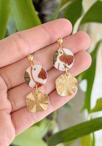 Festive Ginkgo Leaves  - Round Duo