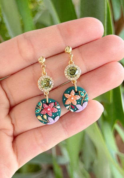 Emerald Batik - Duo Round Stone