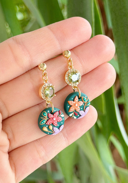 Emerald Batik - Duo Round Stone