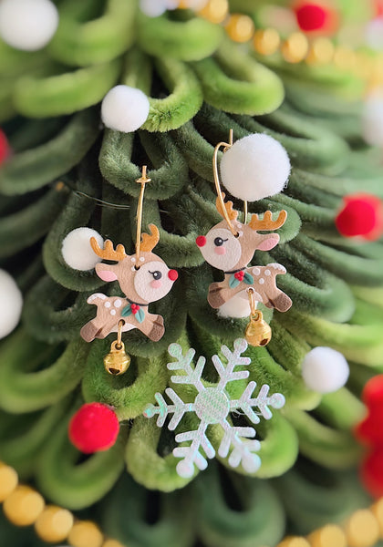 Reindeer with Jingle Bells (Hoops)