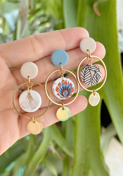 Assorted Designs - Hanging Hoops with Coins