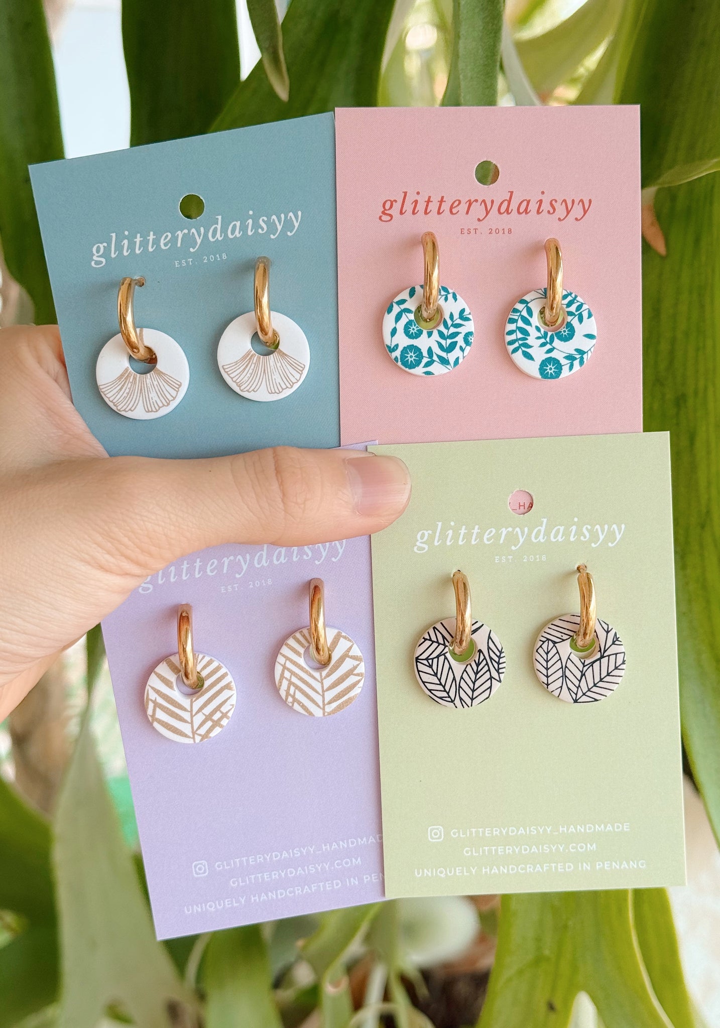 Assorted Designs - Chunky Round Hoops