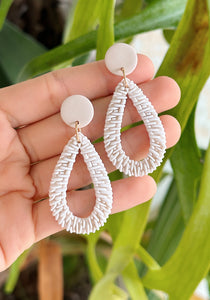 Clay Rattan - Teardrop (White)