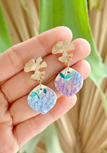 Pastel Hydrangeas - Ginkgo Gem with Puffy Diamond