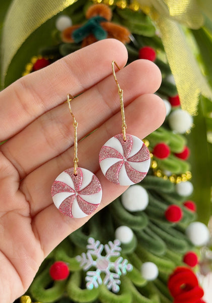 Glitter Peppermint Candy (Pink)