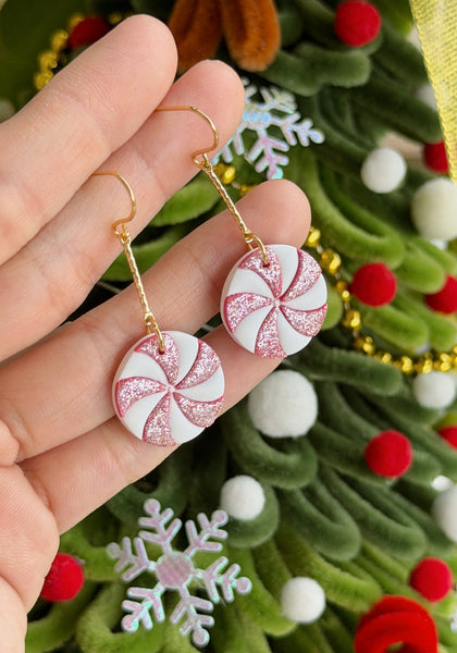 Glitter Peppermint Candy (Pink)