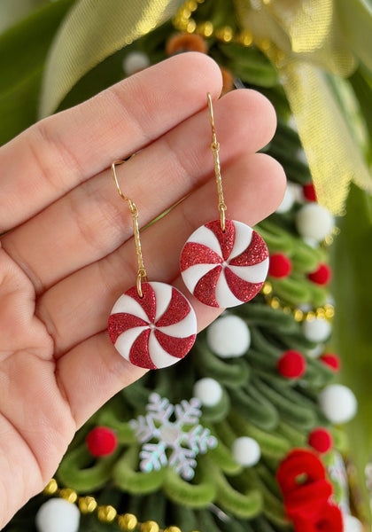 Glitter Peppermint Candy (Red)