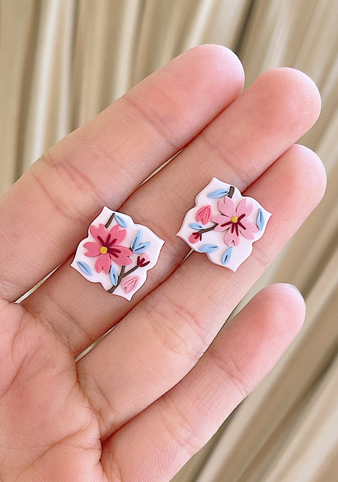 Cherry Blossoms - Mini 4 Petal Studs